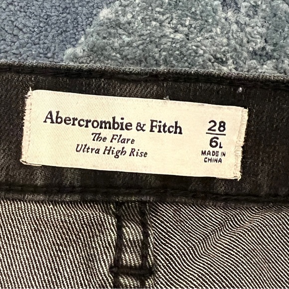 Abercrombie & Fitch Jeans Womens 28/6 Long The 70s Vintage Flare Ultra High Rise - Picture 9 of 10